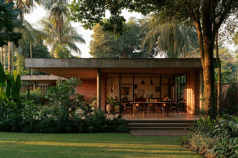 Jardin clos et terrasse — exemple